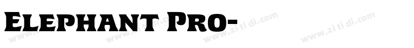 Elephant Pro字体转换
